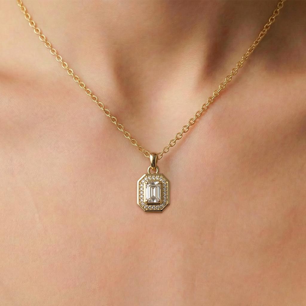 Emerald Halo Locket