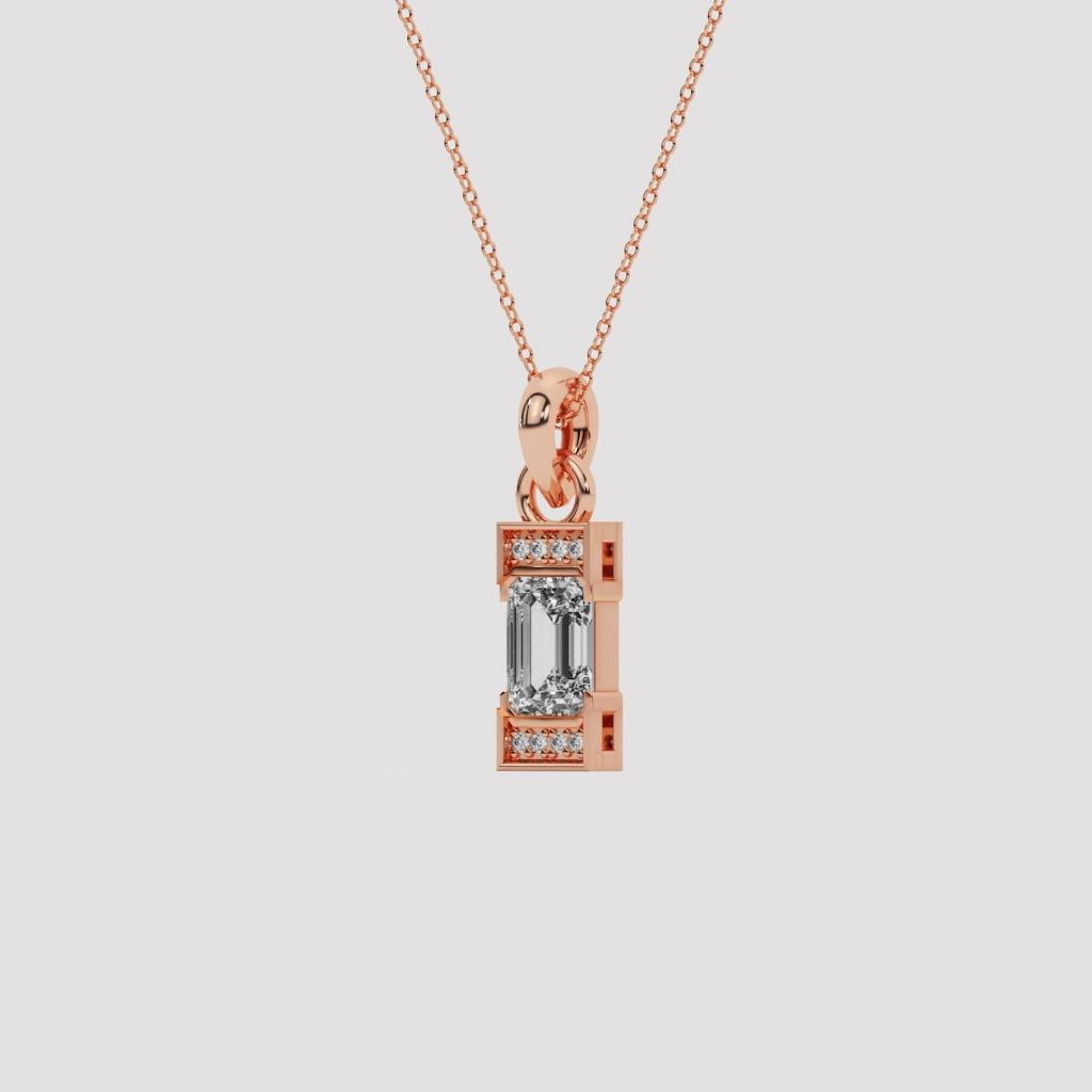 Classic Emerald Chain Pendant