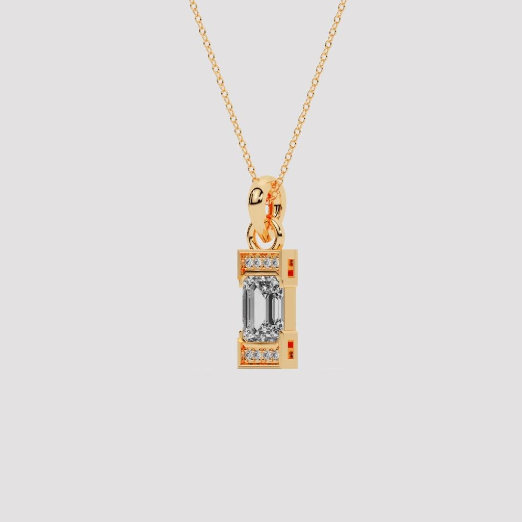 Classic Emerald Chain Pendant