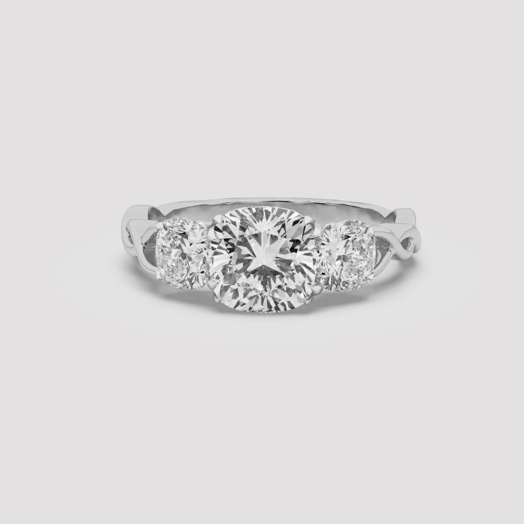 Cushion Infinity Ring