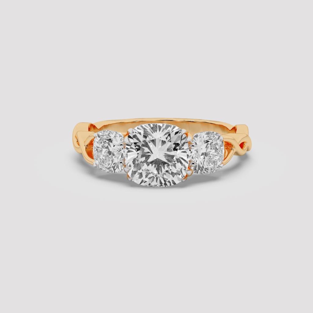 Cushion Infinity Ring