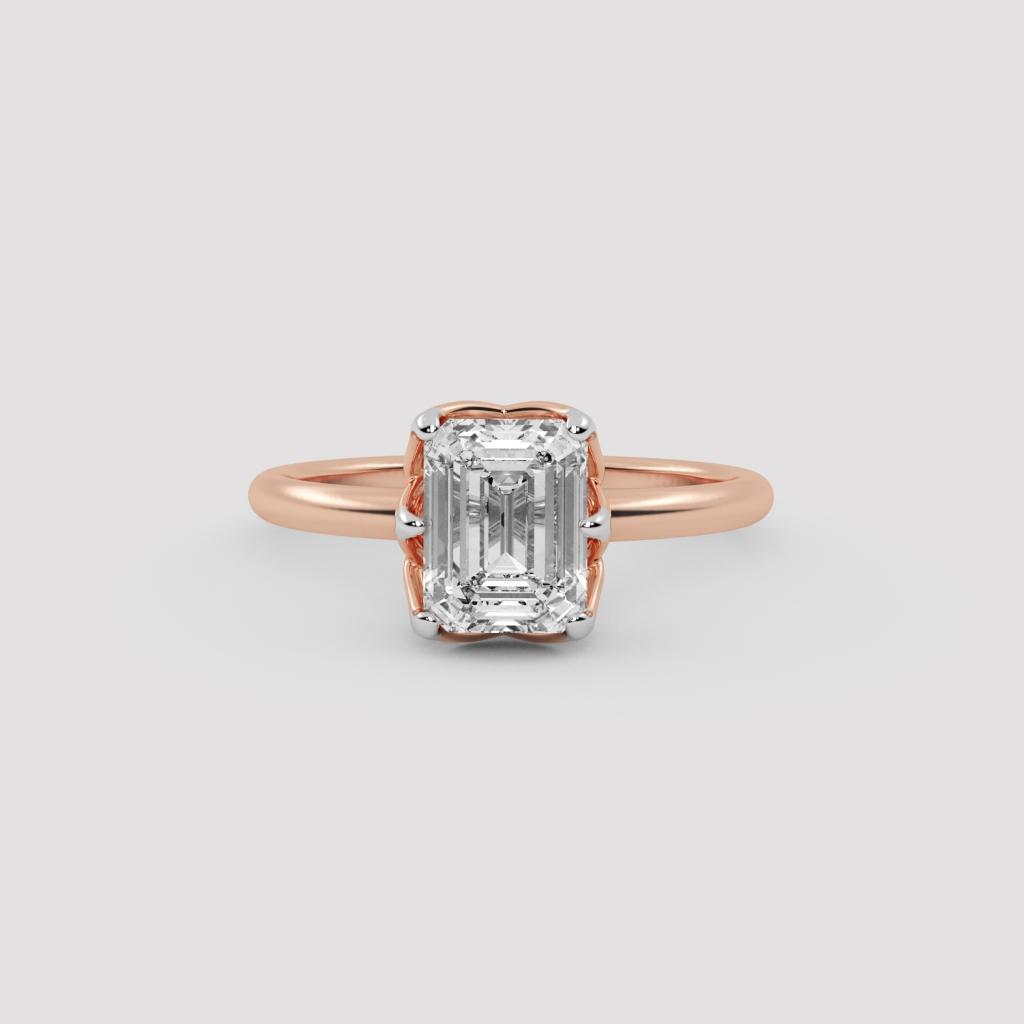 Emerald Solitaire Ring
