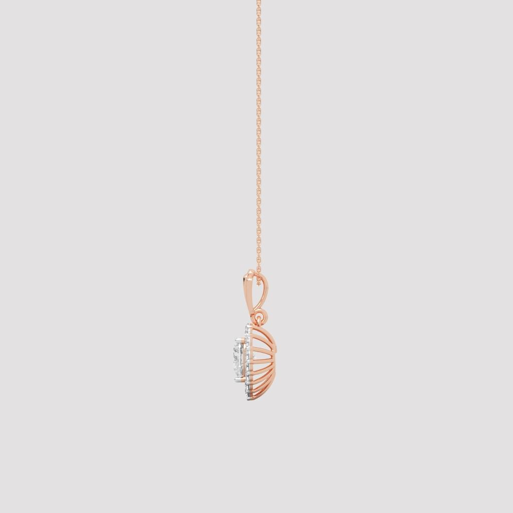 Heart Halo Charm Pendant