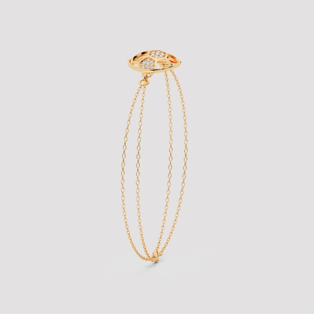 Invictus Football Diamond Slider Bracelet