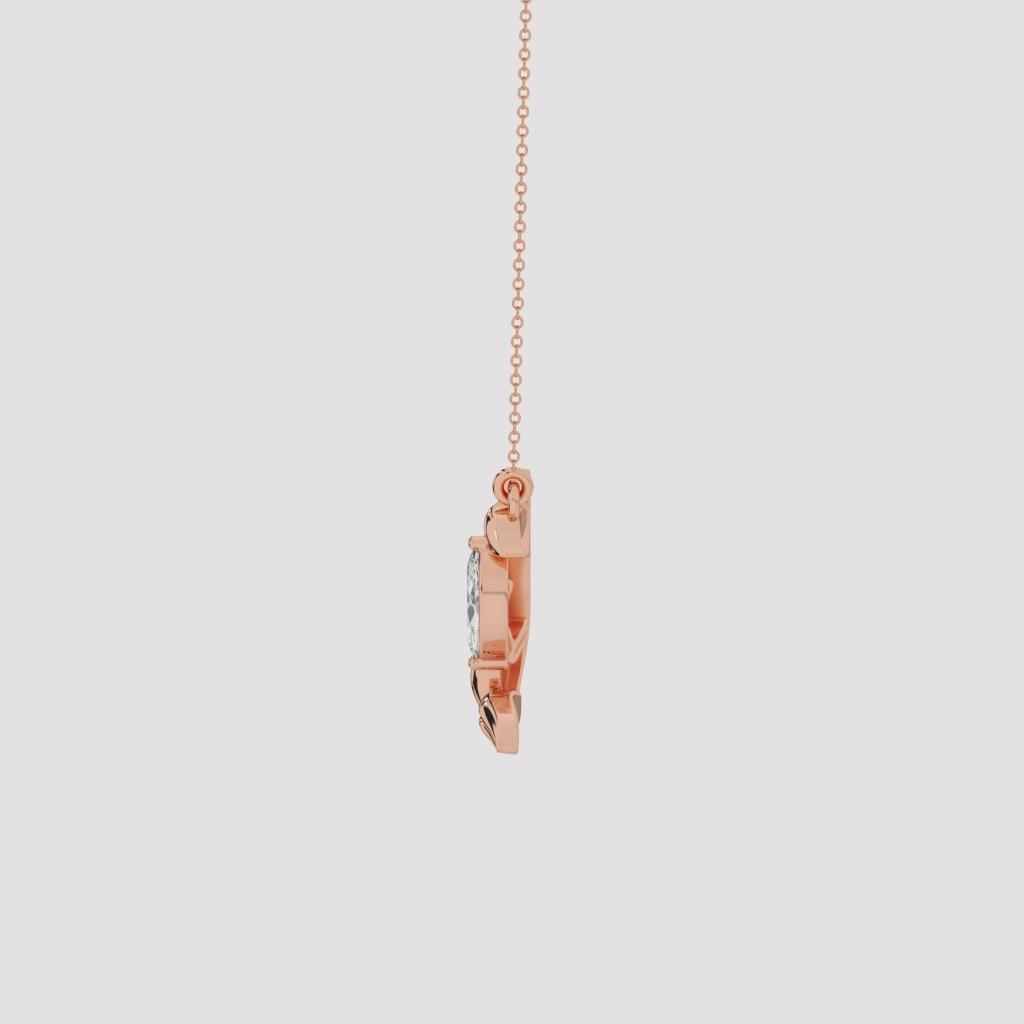 Leafed Marquise Pendant