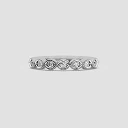Luminous pear Band Ring