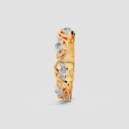 Luminous Scrollwork Ring