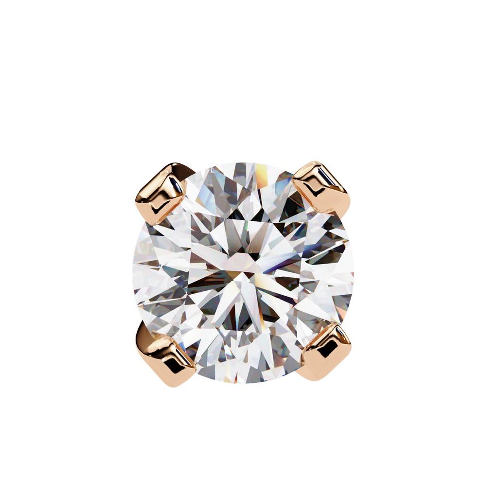 Majestic Round Prong Earring