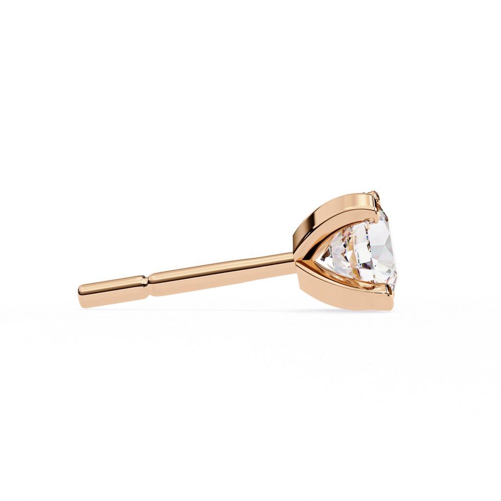 Majestic Round Prong Earring