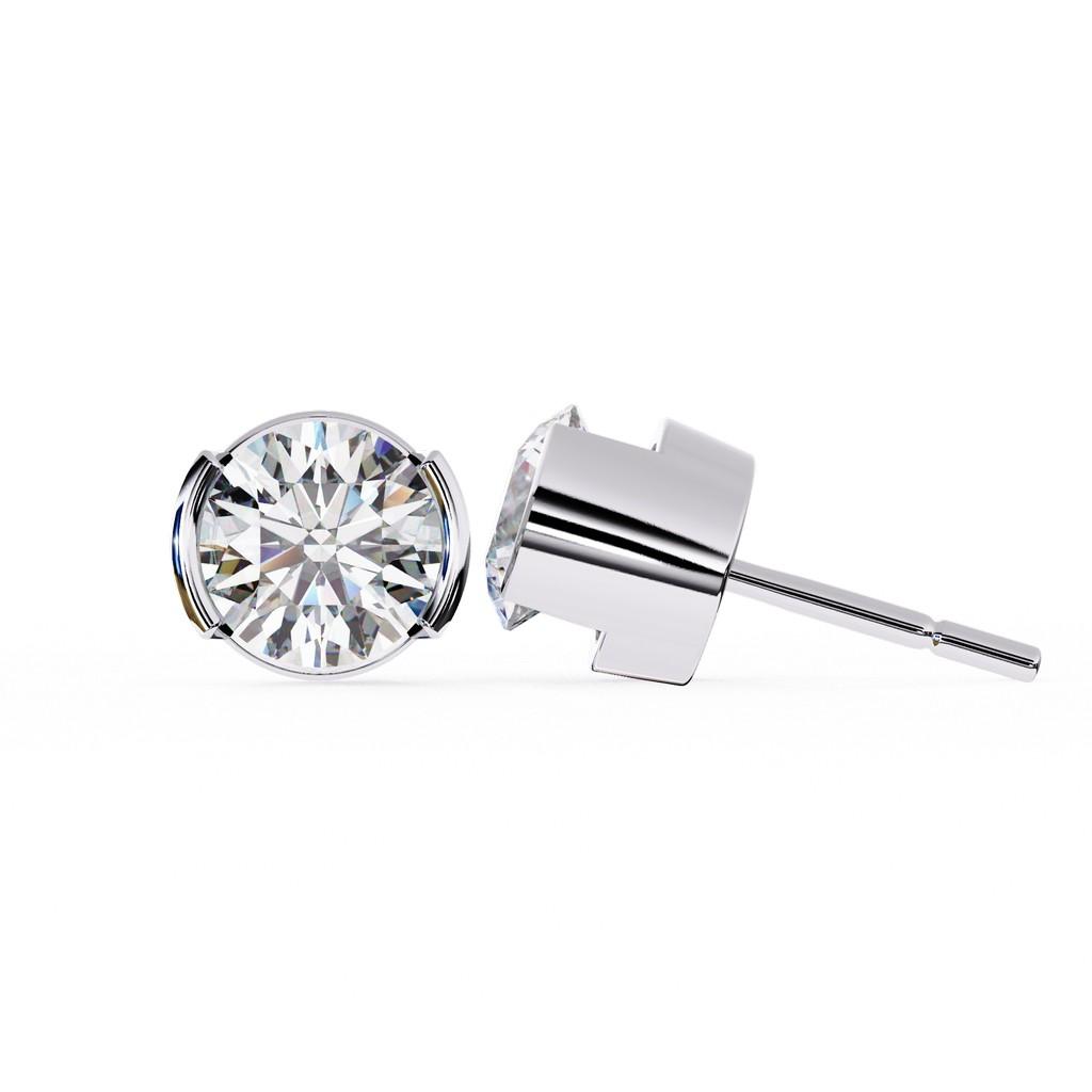 Opulent Round Bezel Earring