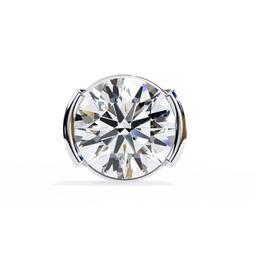 Opulent Round Bezel Earring