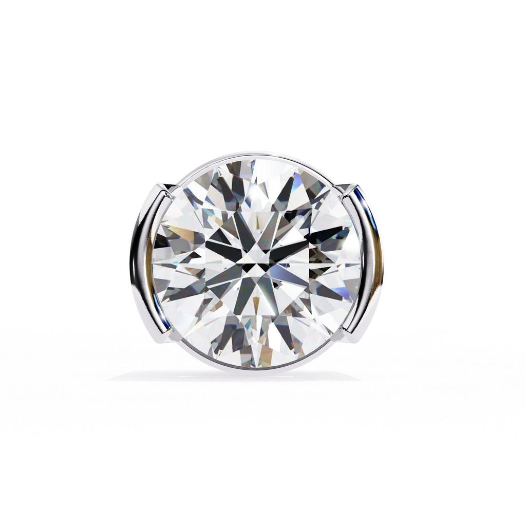 Opulent Round Bezel Earring
