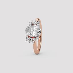 Oval Cluster Ring