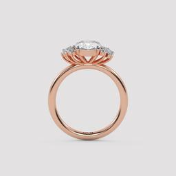 Oval Cluster Ring