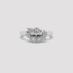 Oval Cluster Ring