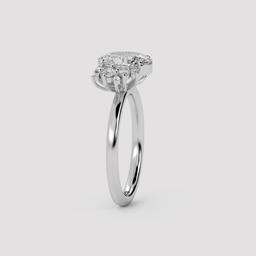 Oval Cluster Ring