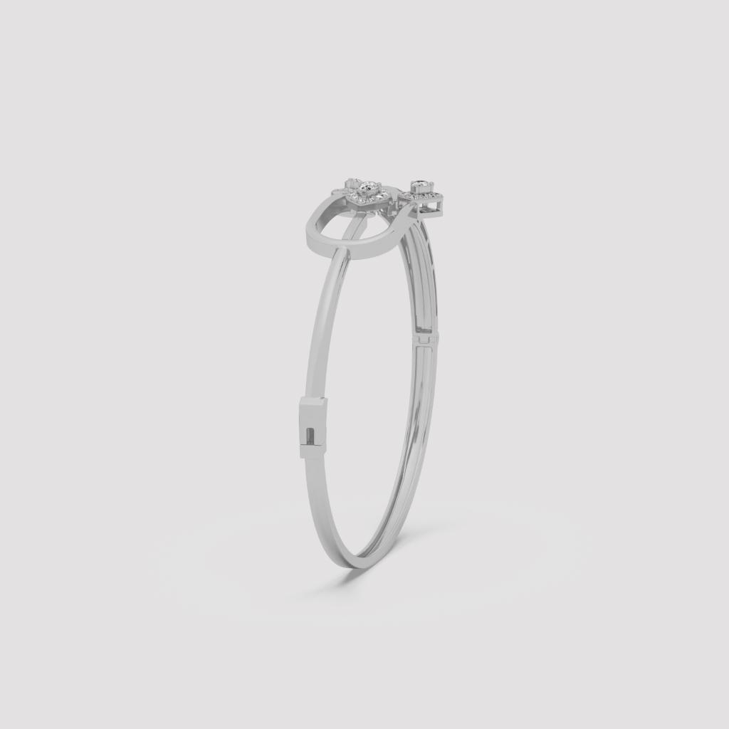 Pear Diamond Artistic Bangle