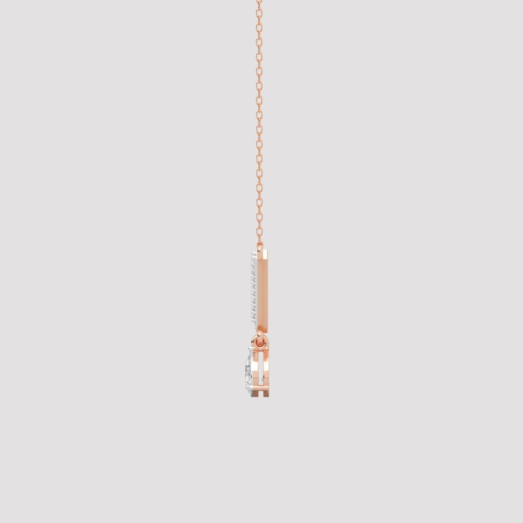 Pear Drop V-Necklace
