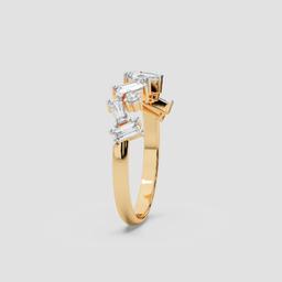 Radiant Baguette Cluster Band
