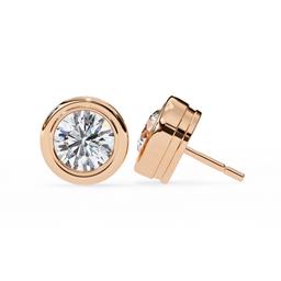 Sovereign Round Bezel Earring