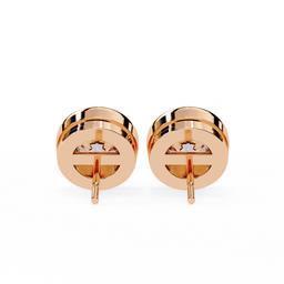 Sovereign Round Bezel Earring