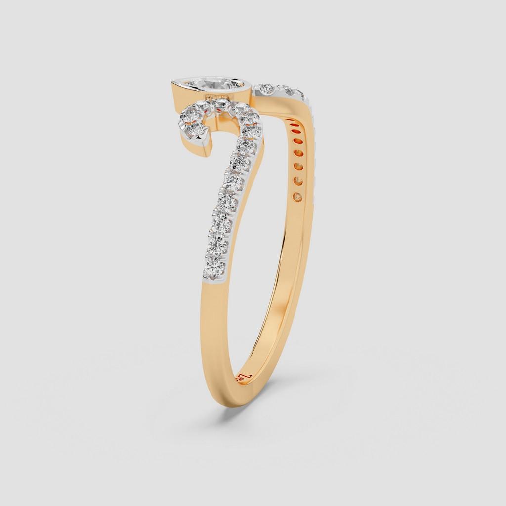 Tri-Pear Bloom Ring