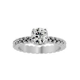 Twisted Radiance Solitaire Ring