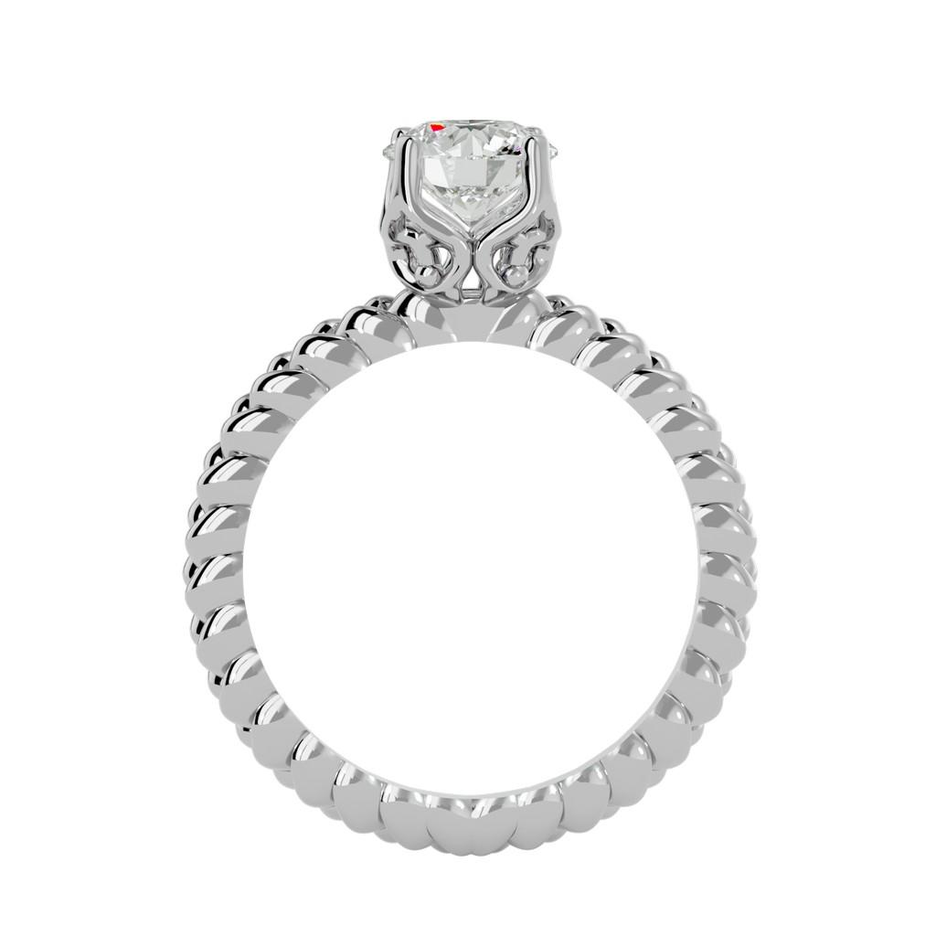 Twisted Radiance Solitaire Ring