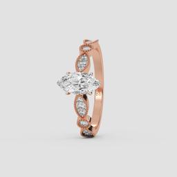 Vintage Marquise Solitaire Ring