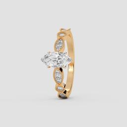 Vintage Marquise Solitaire Ring