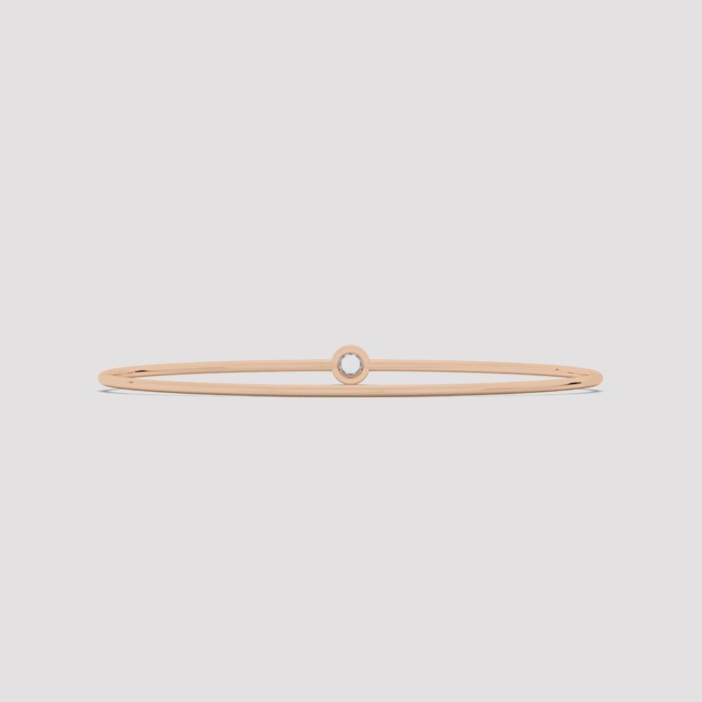 Zyra Round Diamond Bangle
