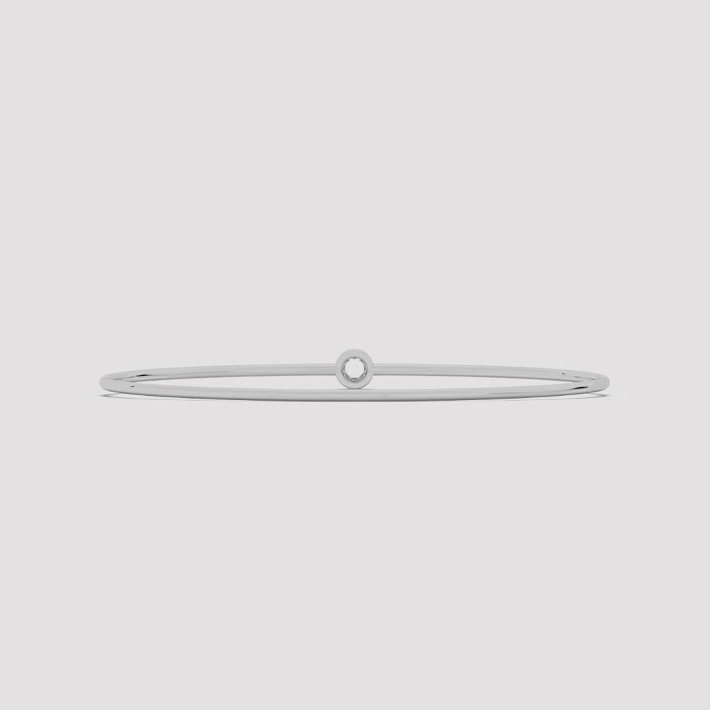Zyra Round Diamond Bangle