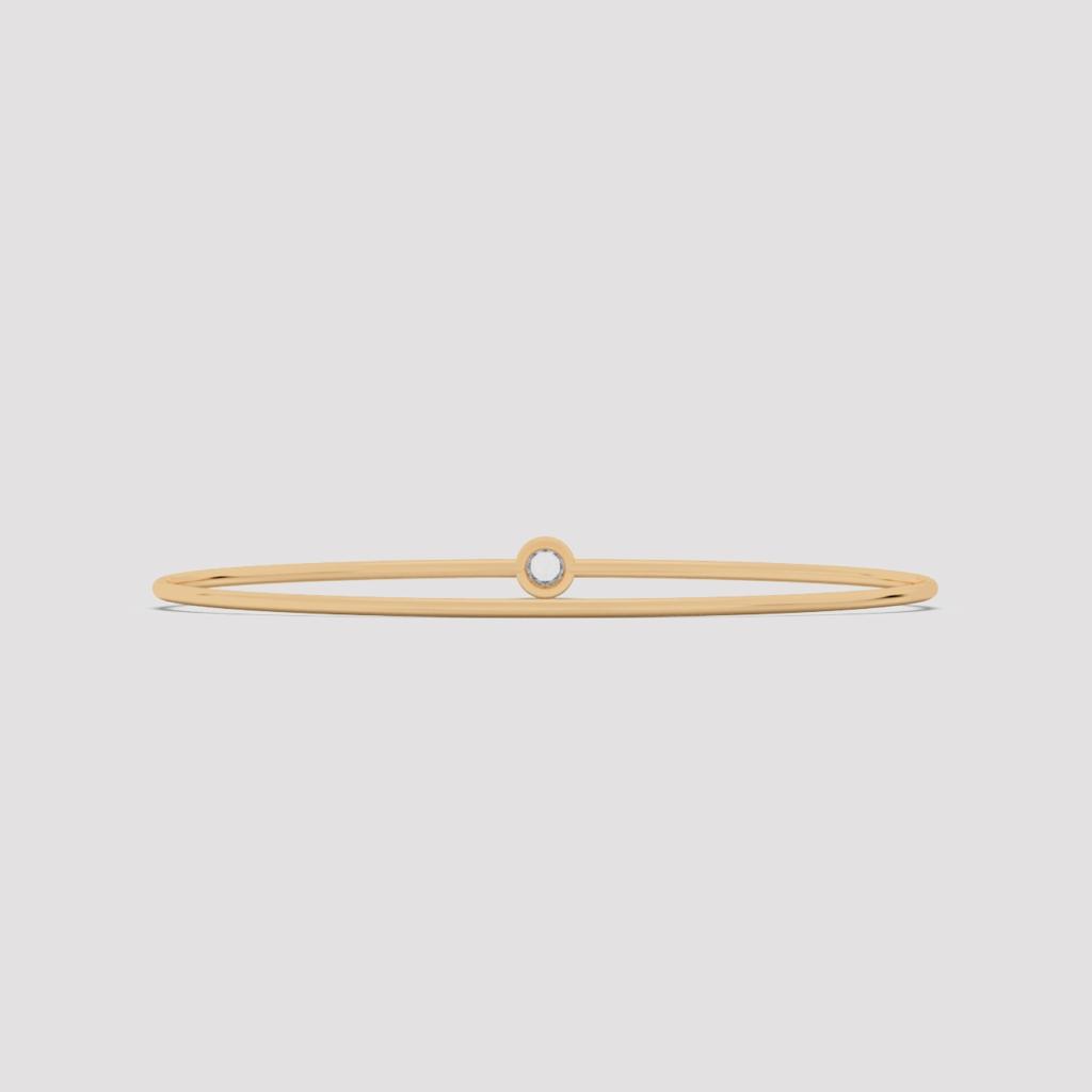 Zyra Round Diamond Bangle