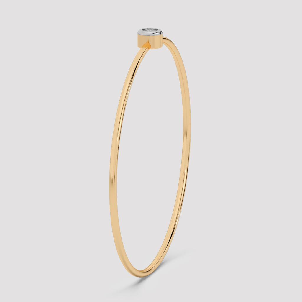 Zyra Round Diamond Bangle